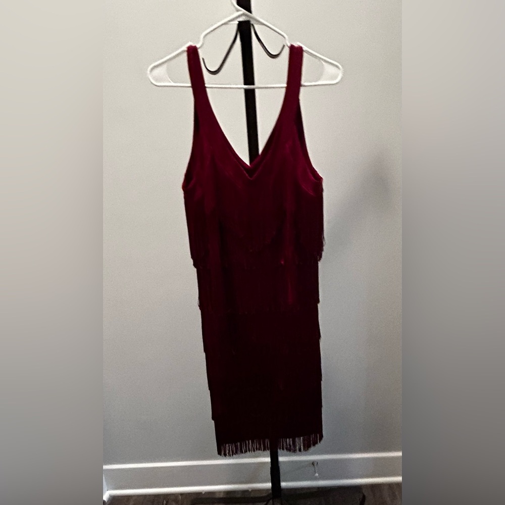 Red Fringe White House Black Market XL